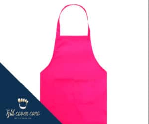 סינר פשוט ורוד (ללא הדפסה)