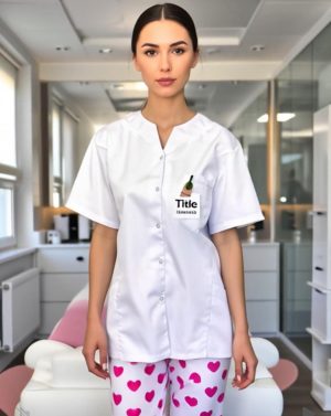 חלוק עבודה דגם קלאסי צווארון סיני